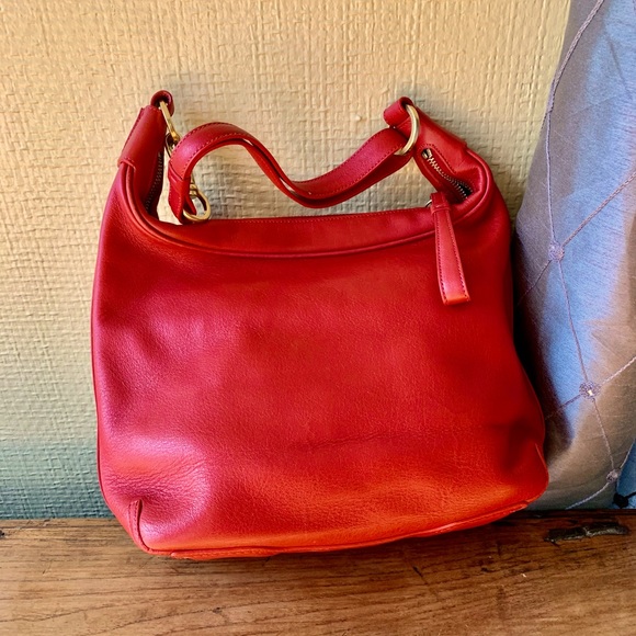 New Red Coach purse with gold hardware - Picture 2 of 8